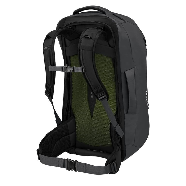 osprey backpack farpoint 70 70L Men's Travel Backpack, Muted Space Blue : Sports & Outdoors The AirScape back system features a supportive LightWire frame If you've got your summer