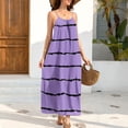 thumbnail image 6 of Odbmxy Sleeveless Plus Size Sundresses for Women Summer Tank Women Maxi Dresses Backless Vacation Cami Striped Dress, 6 of 9