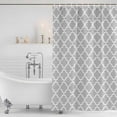 thumbnail image 3 of Light Gray Small Stall Shower Curtain, Waterproof Shower Curtains for Bathroom, Minimalist Boho Abstract Ethnic Motifs Washable Fabric Cloth Bath Curtain for Bathtub with Hooks 36x72 Inches, 3 of 6