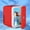 Red, variant on 4L Mini Fridge for Bedroom - Compact Personal Refrigerator with Quiet Cooling, Energy Efficient, Perfect for Skincare, Drinks & Snacks, Portable Small Fridge for Dorm, Office, Car (10.24×9.25×7.28in)