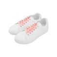 thumbnail image 4 of INSPIRE CHIC 2 Pair Flat Colorful Shoelaces Tie Dye Shoe Laces for Sneakers Boots Pink-White 140cm/55.12", 4 of 5