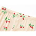thumbnail image 5 of Beezizac Strawberry Pajama Set for Baby / Toddler / Little Girls Footless 2 Piece Long Sleeves & Pants PJs Size 5T, 5 of 7