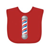 Inktastic Barber Barberpole Boys or Girls Baby Bib