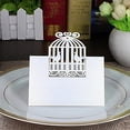 thumbnail image 2 of OULII 50Pcs Wedding Stationery Cage Shape Place Name Cards For Elegant Weddings, 2 of 5