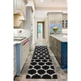 thumbnail image 4 of Modern Indoor Rectangular Carpet, Pad, Mat Caylee Black Shag 2' x 6' Rug, 4 of 7