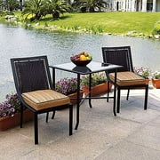 Hometrends Braddock Heights 3-Piece Woven Bistro Set
