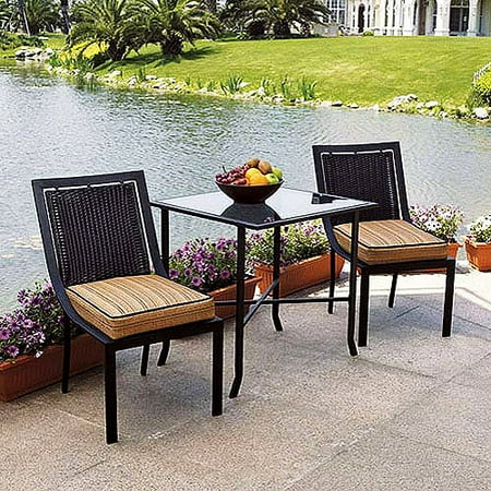 Hometrends Braddock Heights 3-Piece Woven Bistro Set
