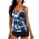 thumbnail image 1 of Trajes de baño para mujer Trajes de baño de dos piezas Camisetas sin mangas con estampado floral con pantalones cortos Trajes de baño con control de barriga OAVQHLG3B Store lin121212, 1 of 4