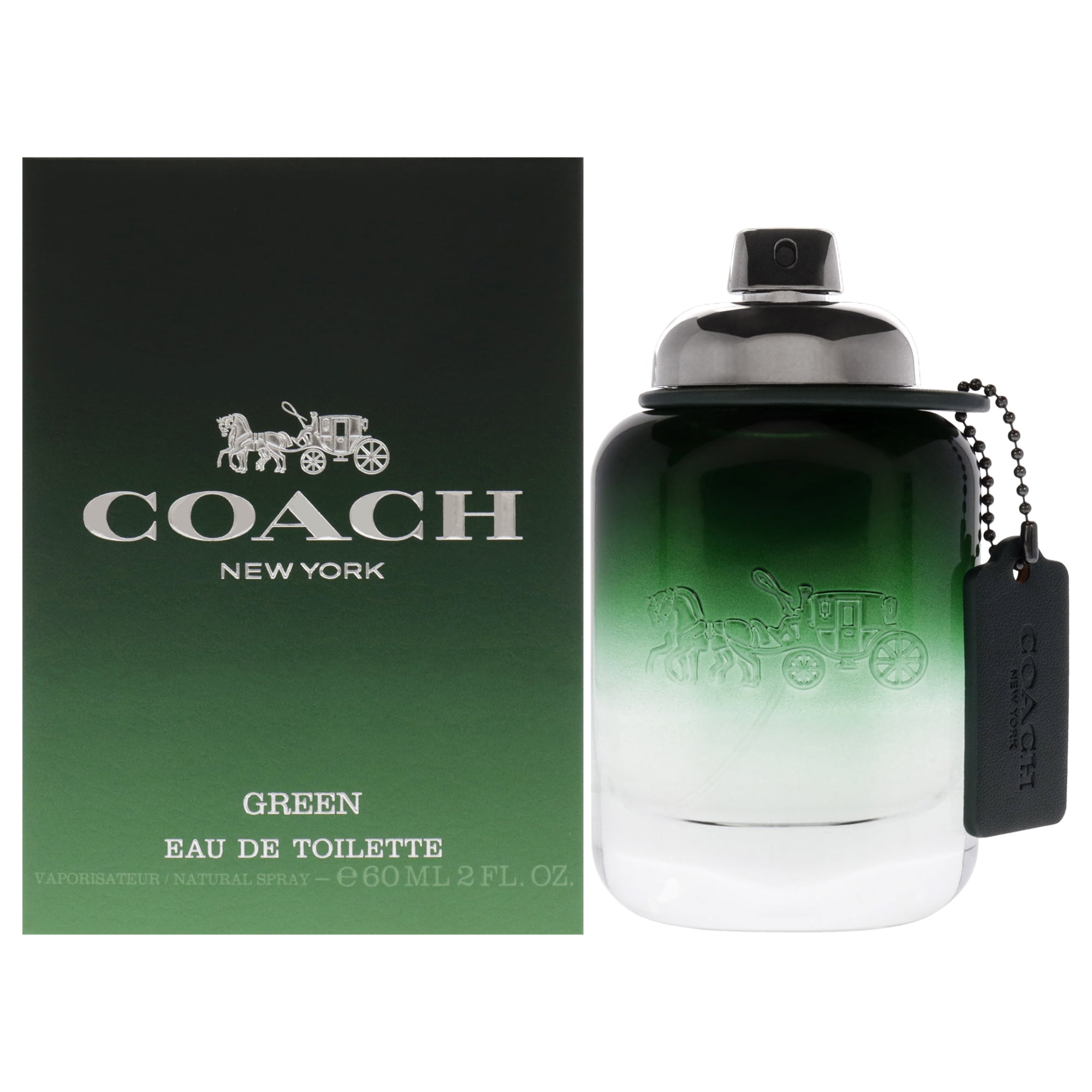 COACH Eau de Toilette 40ml 男性用 Coach Green Eau de Toilette Spray, 3.3 oz, Citrus Aromatic