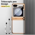 thumbnail image 4 of Allytech for Samsung Galaxy Z Flip5 Case,Z Flip 5 Cover, With Stylus Pen Hinge Protection Shockproof Anti-Scratch Phone Case for Samsung Galaxy Z Flip5 - White, 4 of 6