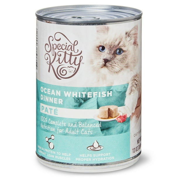 Special Kitty Ocean Whitefish Pate Wet Cat Food, 13 oz ...