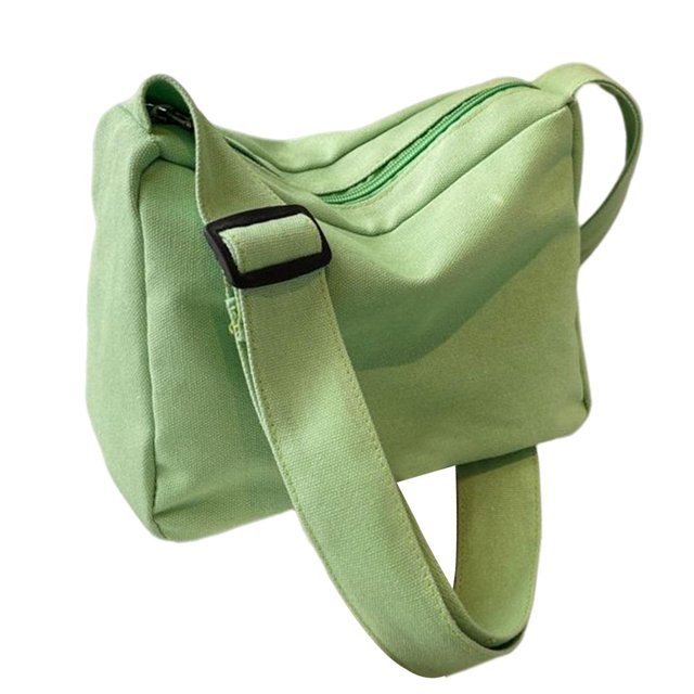 Bolso bandolera de gran capacidad para mujer, bolso de hombro con cierre de cremallera, bolso de lona, bolso de mano para niñas, bolso de mano para fi Verde Fernando Bolso de hombro para mujer