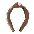 thumbnail image 3 of Unique Bargains 1 Pc Headband Solid Color Hair Accessories for Women Coffee Color, 3 of 5