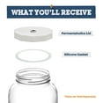 thumbnail image 2 of Fermentaholics 2 Pack - 110mm One Gallon Fermentation Lid & Gasket - Airtight Lid Turns Gallon Jar Into A Fermenter - Make Beer, Wine, Mead, Cider & More AIRLOCK SOLD SEPARATELY, 2 of 8