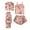 1-Rose Gold, variant on 2025 Puawkoer Lady pajamas A set of pajamas Baby Outfit 0-3 Months Baby Girl Clothes Spearmint Baby Newborn Girl Gifts Baby Girls Clothes Women's Home Suit Flamingo Print Fashion Slim Pajamas Four P