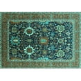 thumbnail image 1 of Ahgly Company Indoor Rectangle Oriental Turquoise Blue Industrial Area Rugs, 7' x 10', 1 of 4
