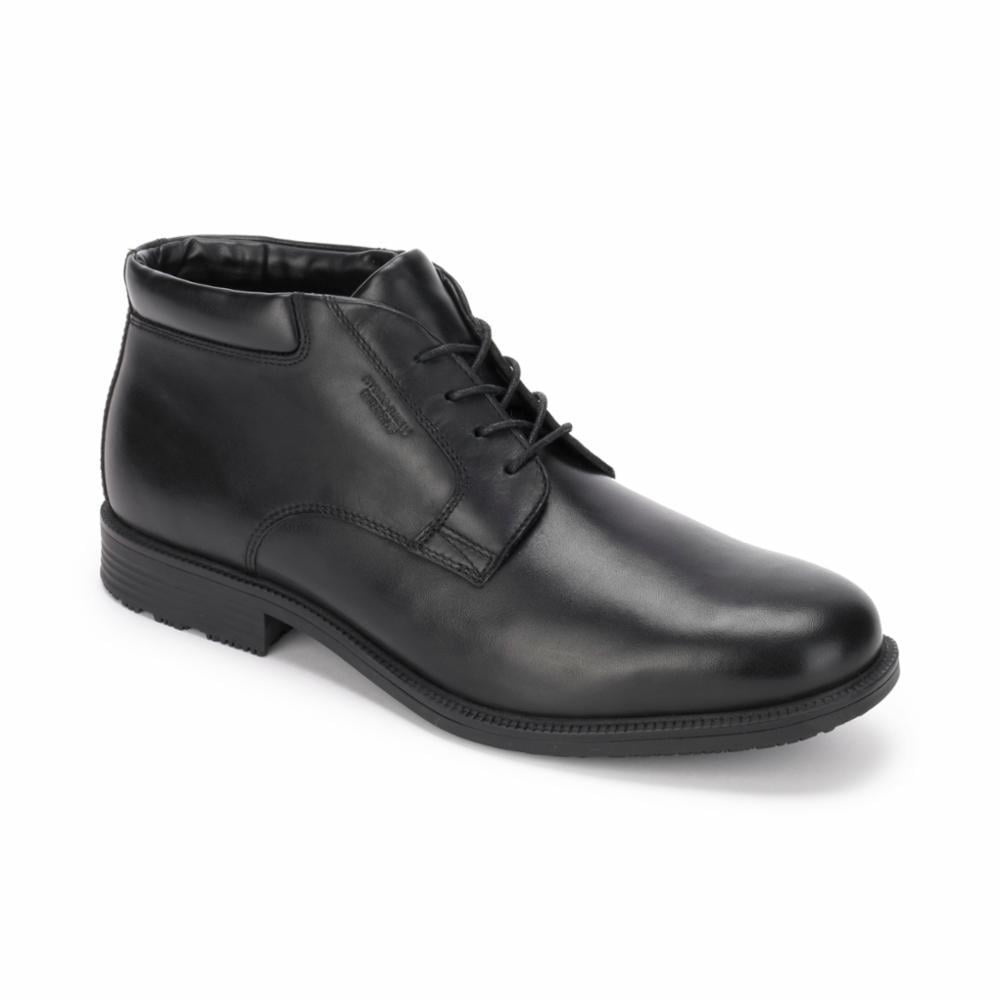 rockport chukka boots black