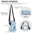 thumbnail image 6 of HELLHERO Gift Ghost Blue 2 Layers Small Crossbody Purse Lightweight for Casual Use, 6 of 7