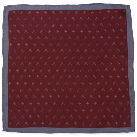 Star Wars Mandalorian Red Silk Pocket Square