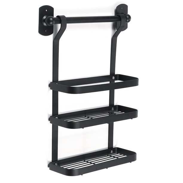 11 Type Kitchen Dish Drying Rack Wall Mounted Utensil Hanging Rod Stainless Steel Baking Paint Utensil Rack Kitchen Wall Hanging Shelf With Rail Rack Walmart Com Walmart Com