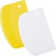 thumbnail image 1 of 2 pcs 13.5x9cm Back Corner - Plastic Scraper for Kitchen, Pastry, Pancake (yellow, white), 1 of 5