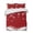 Red, variant on Quilts Full Size Bedding Set, Black Christmas Lightweight Quilted Comforter, Xmas Balls White Snowflake Soft Reversible Bedspread Coverlet with Pillow Covers for All Season, 78" x 90"
