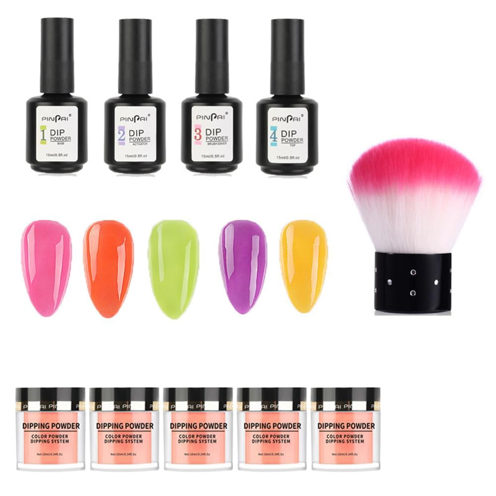 Dipping Powder Starter Kit Portable Manicure Nail Art Set for Women