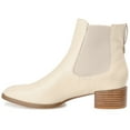 thumbnail image 3 of Journee Womens Chayse Pull On Stacked Heel Booties, 3 of 9