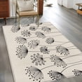 thumbnail image 2 of Farmhouse Dandelion Area Rugs 4'x6', Washable Small Throw Rugs for Office Bathroom, Spring Modern Country Flower Black Beige Indoor Outdoor Rug Non-Slip Low Pile Carpet Runner Reversible Floor Mats, 2 of 8