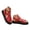 Red, variant on Dakaela Womens Platform Sandals Comfortable Slingback Summer Dressy Walking Shoes 2026 Arch Support Flat Sandal with Hook and Loop Size 6