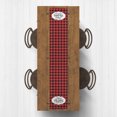 thumbnail image 2 of Creative Products Merry Christmas Red Black Buffalo Check 16x90 Cotton Twill Table Runner, 2 of 3