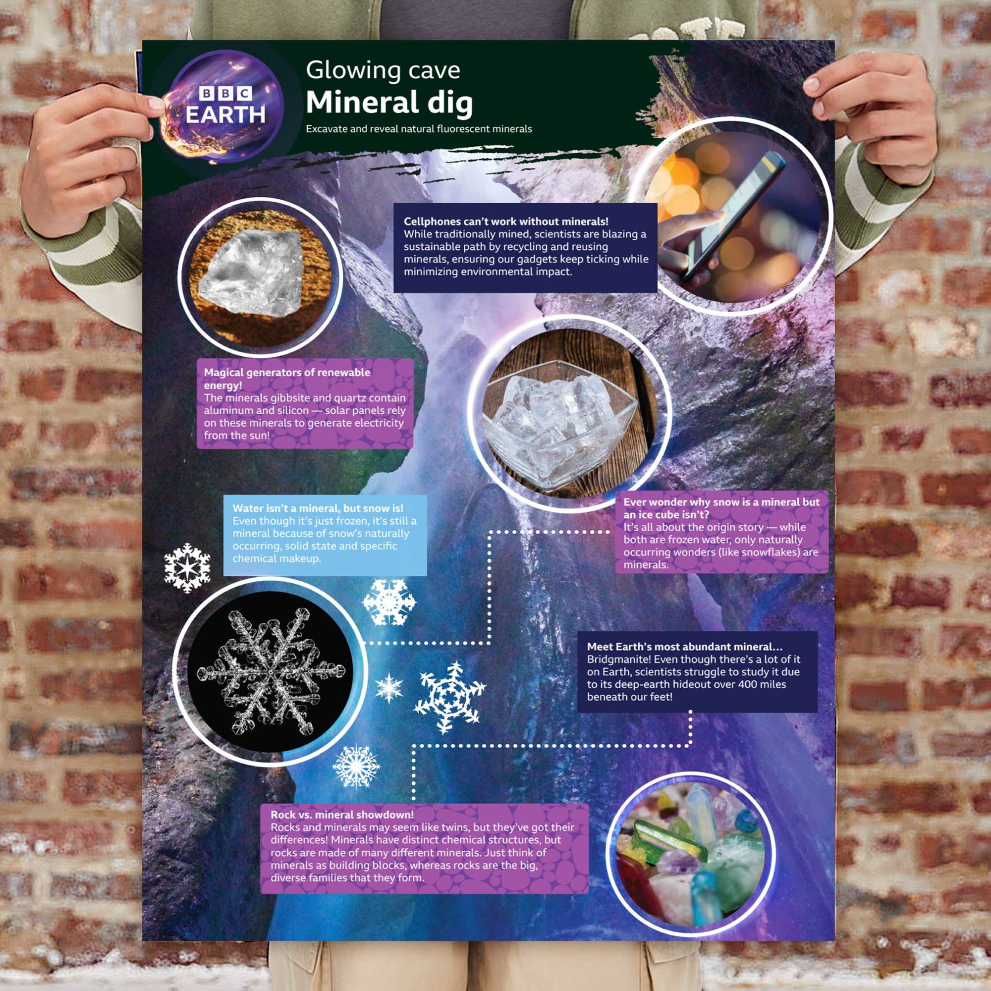 BBC Earth Glowing Cave Mineral Dig Kit photo 5