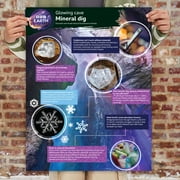 BBC Earth Glowing Cave Mineral Dig Kit, Kids STEM Geology Excavation Set for Boys and Girls, Ages 6+