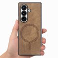 thumbnail image 5 of ELEHOLD Magnetic Leather Case for Samsung Galaxy Z Fold 7, Slim Fit Faux Leather Wireless Charging Shockproof Anti-Scratch Non-Slip Protection Case For Samsung Galaxy Z Fold 7, Brown, 5 of 11