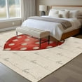 thumbnail image 4 of Large Area Rugs for Living Room Bedroom, Valentine's Day 5'x8' Rug Washable Carpet Runner Indoor Outdoor, Red Love Polka Dots Line Minimalist Beige Non Slip Floor Mats Rug for Kitchen, Bathroom, 4 of 8