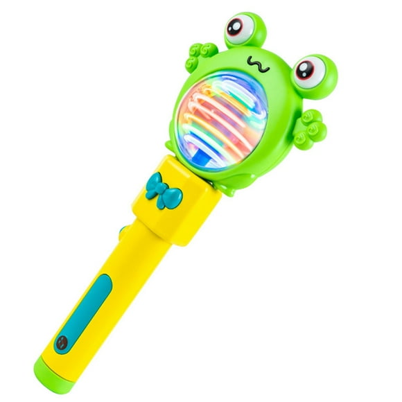 BKER Light Up Wand Kids Flashing Fairy Wand Lighted Wand | Sensory Toys Glowing Stick Led Wand Toy Wand With Rotating Lights & Colors Bunny/frog Musical Toys For Kids Ages