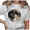 White-1, variant on UNISHE Women's Vintage Full Moon Copy Moon Joy Dark Academia Celestial Graphic Short Sleeve T-shirt Relaxed Fit
