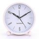 thumbnail image 1 of Silent Alarm Clock Non Ticking Analog Alarm Clocks Minimalistic Round Metal Light Alarm Clock, 1 of 5