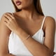thumbnail image 4 of Pulseras delicadas para mujer Ascomy Pulseras con cadena de puntos de zirconia cúbica pequeña chapada Pulseras minimalistas ajustables con cadena de hojas para mujer Joyas para el día a día Regalos, 4 of 7
