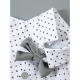 thumbnail image 4 of CARETOO Baby Boy Clothes Newborn Infant Shirt Bowtie Beret Suspender Pant 0-18M Gentleman Outfit, 4 of 14