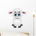 thumbnail image 1 of Cute Sheep Cartoon Wall Mural Decal by Wallmonkeys Vinyl Peel and Stick Graphic (12 in W x 11 in H), 1 of 4