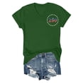thumbnail image 3 of MEICHEN 250th Anniversary USA Shirt for Women 1776 Patriotic American Flag V Neck T Shirt July 4th Graphic Tee Features:, 3 of 6
