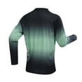 thumbnail image 6 of Mens Long Sleeve T Shirts Gradient Crewneck Lightweight Running Activewear Tops Green L, 6 of 6