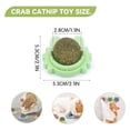 thumbnail image 3 of 3-Pack Rotatable Crab-Shaped Catnip Balls, Cat Chew & Teeth Cleaning Toys With Licking Function, Interactive Dental Care Toys For Indoor Cats, Kittens And Cats For Home Use, 3 of 8