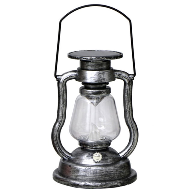 Lámpara portátil Luz de vela colgante con energía solar LED retro Lámpara de aceite Parpadeo Linterna solar sin llama Iluminación colgante al aire libre para patio Jardín Tienda Eccomum Lámpara portátil