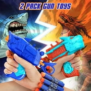 ABSOKE Electronic Shooting Target with 2 Foam Blaster Toy,Outdoor Tony Gun Gift for Kids Boys Girls Age 6-12