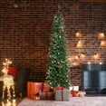 thumbnail image 3 of Resenkos 6.5ft Flocking Tied Light Christmas Tree, Green, 3 of 10