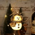 thumbnail image 2 of KOYPTL Tabletop Glowing Snowman Night Light with Scarf,Warm Light pendant Lanterns for Christmas Tree Bedroom Lamp Ambient Light Ornament Xmas Firewall Decoration,Gift for Christmas Stocking Stuffers, 2 of 5