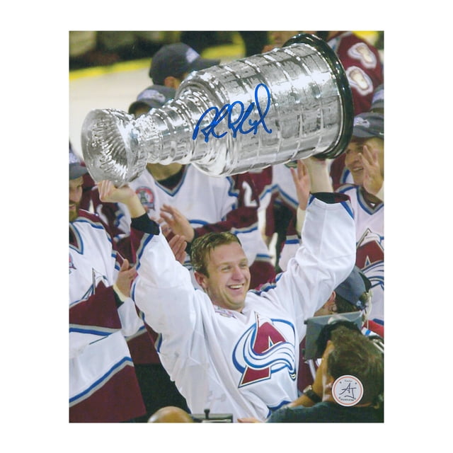 Rob Blake Signed Colorado Avalanche 2001 Stanley Cup 8x10 Photo