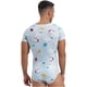 thumbnail image 5 of Mono Sexy de manga corta con botones en la entrepierna para hombre, pijama, mono con estampado de dibujos animados, ropa de dormir, traje de baño, 5 of 5